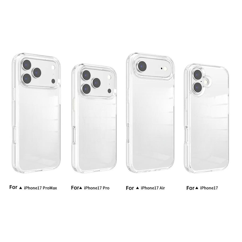 Transparent TPU Shockproof Protection Phone Case for iphone 17 Pro Max / 17Pro/17/Air/16Pro Max/16Pro/16+/16/16e- Crystal Clear
