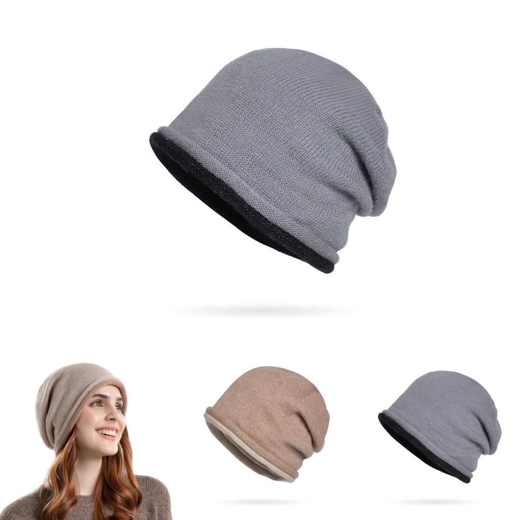 Knitted Winter Hat For Women With Windproof And Breathable Acrylic Material