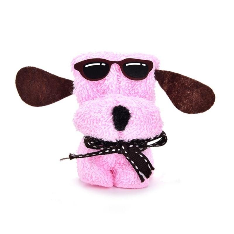 Čtvercový ručník ve tvaru psího dortu, bavlněná žínka, svatební dárky k narozeninám, dárek k narozeninám, dárek k svatbě