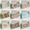 Bohemian Nordic Carpet Crystal Velvet Retro Entrance Doors Entrance Floormat Non Slip Mat Rectangular Door Mat Entrance Foot Mat