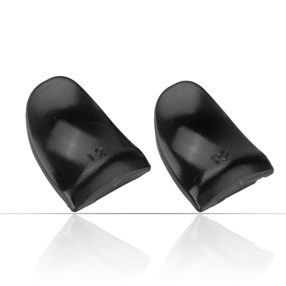 2 PCS Set Durable R2 L2 Buttons Trigger Extender Extension for PS4 Controller (Black)