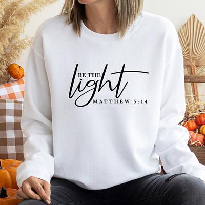 Sei das Licht Matthäus 5:14 religiöse Frauen Sweatshirt O Hals Grafik Jumper motivierende Frauen Kleidung Lady Top