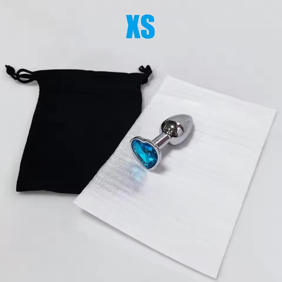 Heart Base Metal Anal Plug Stainless Beginner 5 Size Butt Plug Anus Masturbation Stimulator Dildos Adult Sex Toys For Man Women