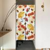 Qinunipoto Herbst Noren 85cm Breit x 150cm Mit Gefallenen und Stilvollem Innendesign für und Raumteiler Einfach Geeignet für Alle Vorhang, Lang,