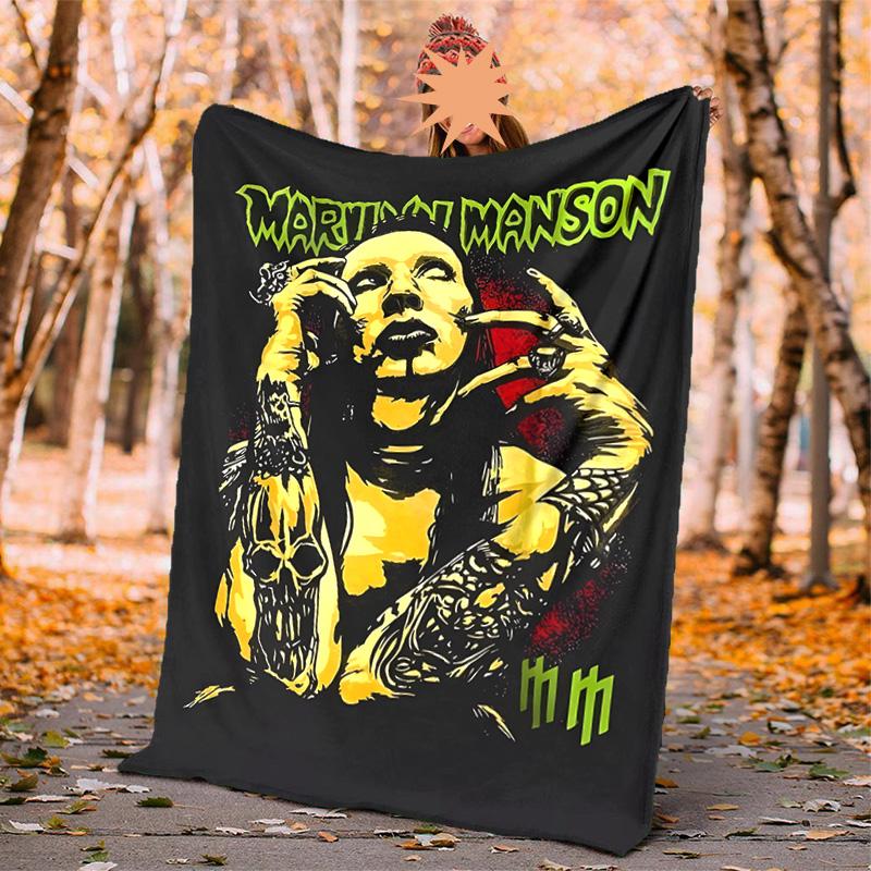 Martinimanson Flannel Blanket Soft Warm All-Season Throw, Design for Camping, Car Travel, Hiking Sofa, Bed, Office Perfect Gift for Parties