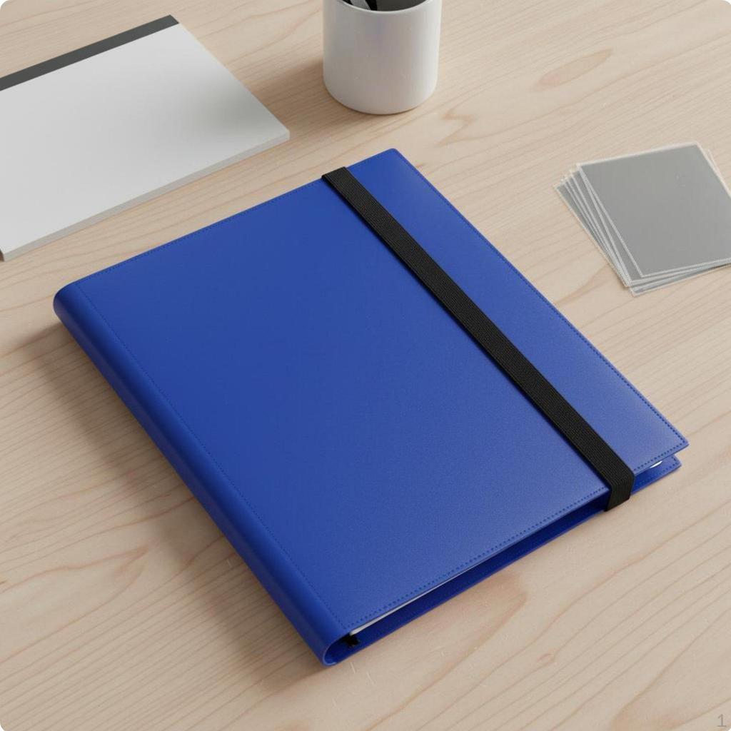 A4 Card Storage Book Large Capacity 9Pocket Binder HighClearness Pockets for Kids, Collectors,
