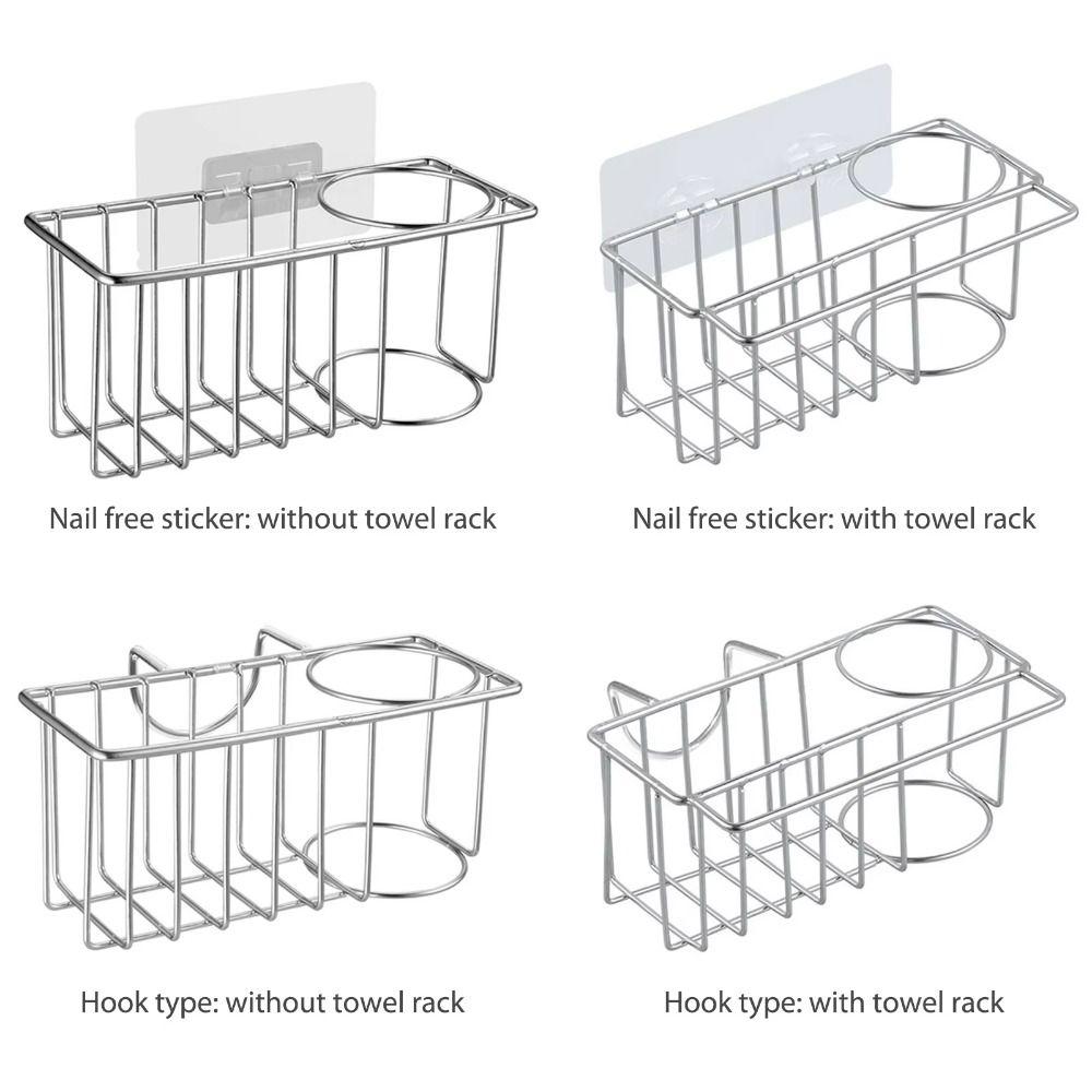 Rust Resistant Sponge Holder Stainless Steel Kitchen Drying Rack Sink Organizer  Kitchen Sink
