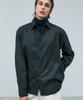 TRIP LE SENS Fine Wool Classic Check Shirt_Gray Brown