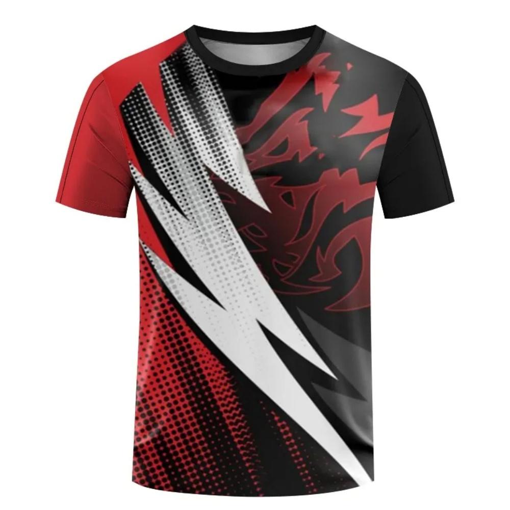 T-Shirt, Loose Fit, Quick-Drying, 3D Print