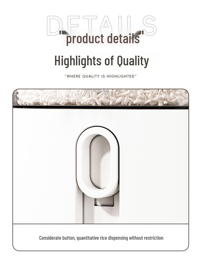 Sealed High-Capacity Insect-Proof Rice Storage Bin - 20 Jin