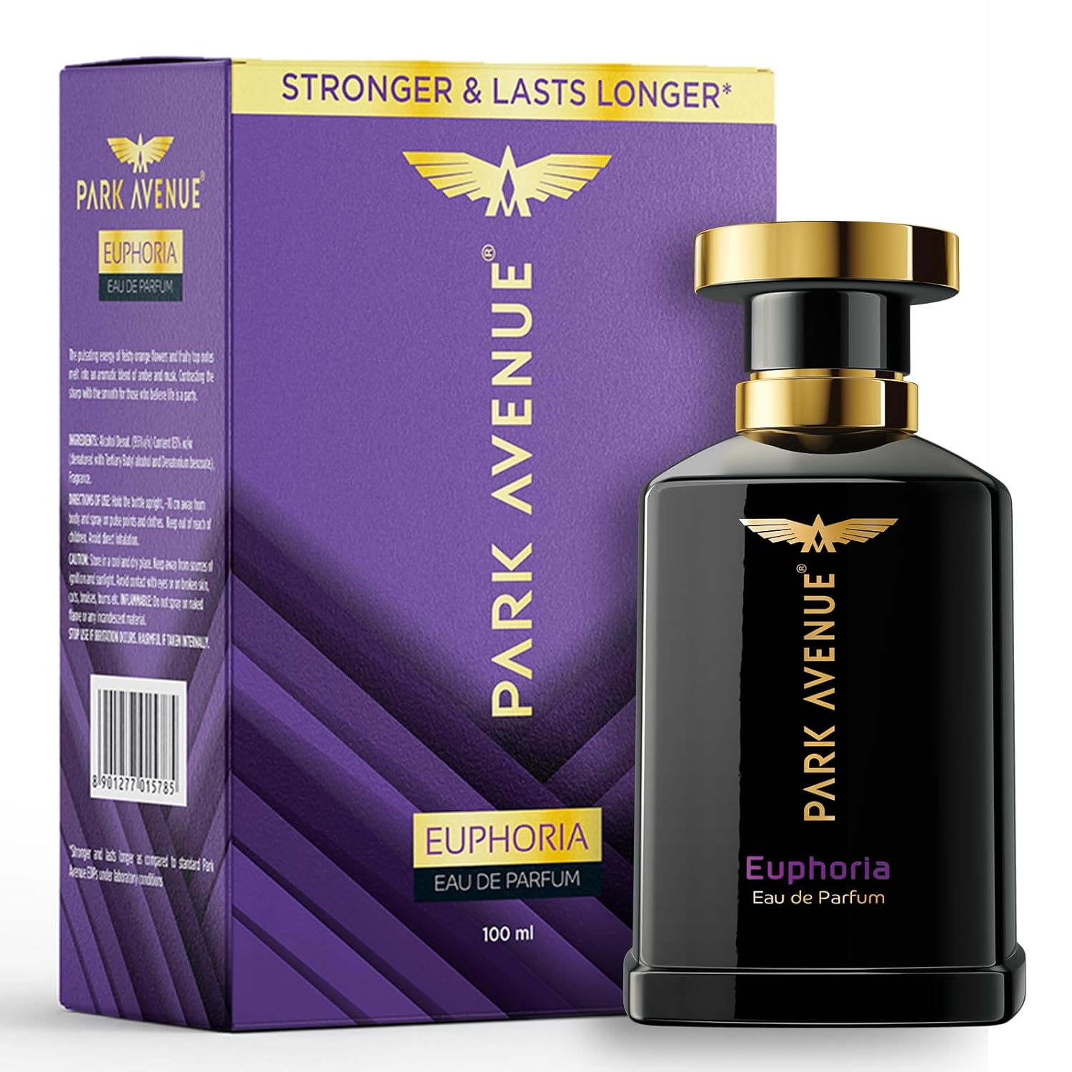 

Park Avenue Euphoria Eau De Parfum Men 100ml Long Lasting Luxury Fragrance Amber Musk Scent for Every Occasion