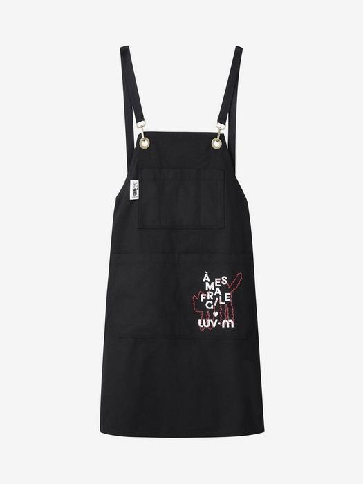 

LUVM LUVMITCHI APRON_BLACK 55_J244MSE702_BK1