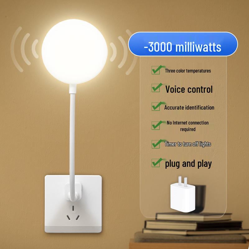 Smart LED Table Lamp with Voice Control and USB Plugin