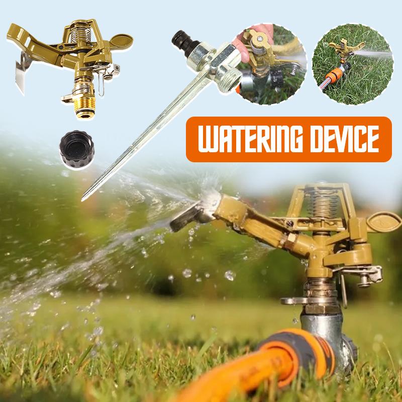 Automatic Rotating Garden Sprinkler Lawn Park Orchard Field 360 Degree Rotation Irrigation Watering Impact Ground Sprinkler