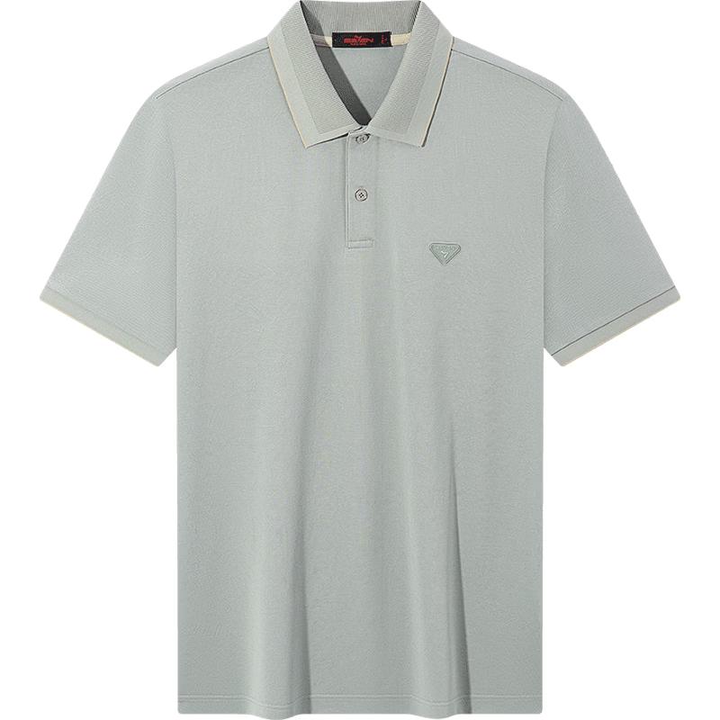SEVEN Men's Silk Blend Jacquard Polo Shirt