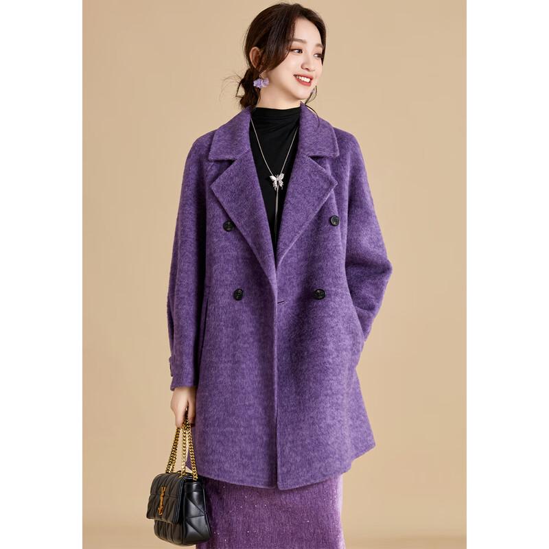 

Kebeier Women s Premium Lamb Wool Double-Sided Coat M
