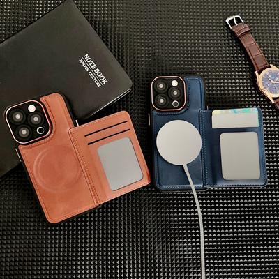 Porta-cartões multifuncional com atração magnética, adequado para capas de telefone IPhone 15promax, IPhone14 Pacote Completo 13/12/11