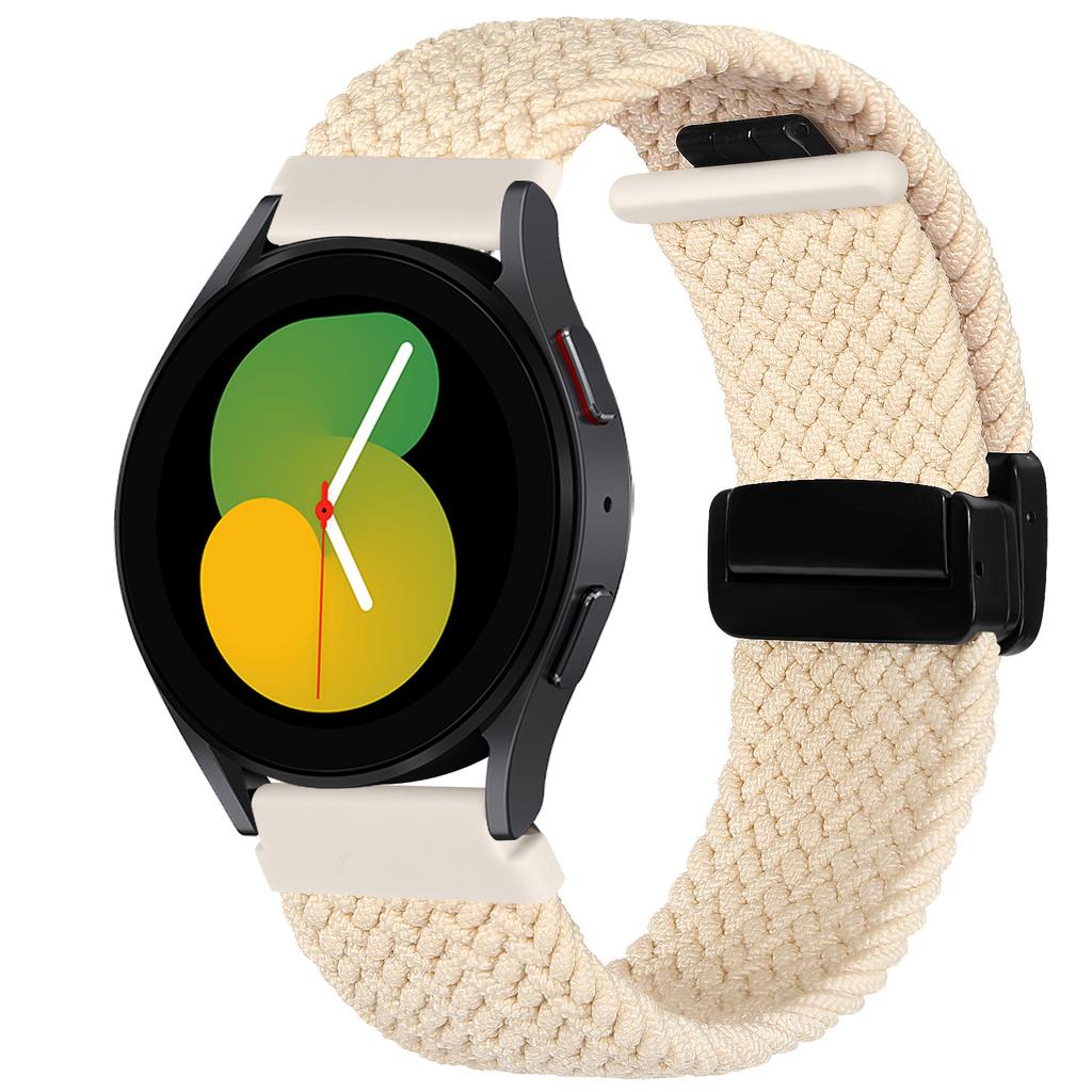 20mm/22mm Watch Strap For Samsung Galaxy watch 7 6 4 classic 5 pro active 2 Magnetic braided bracelet Huawei watch GT 2 3 4 band
