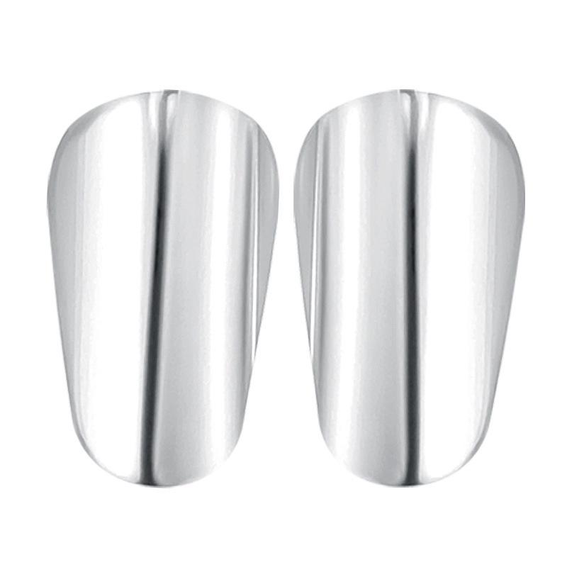 Electroplated Football Shin Guards with EVA Cushion Insert for Calf Protection
