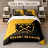 Custom Bedding Set West Ham United FC Pattern, Print Name Text 1 Duvet Cover plus 2 Pillowcases Home Textile