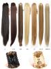 Synthetic Hair Extensions 24 Inch Long Straight Claw Clip Ponytail Wig Suitable For Women's Daily Party Use