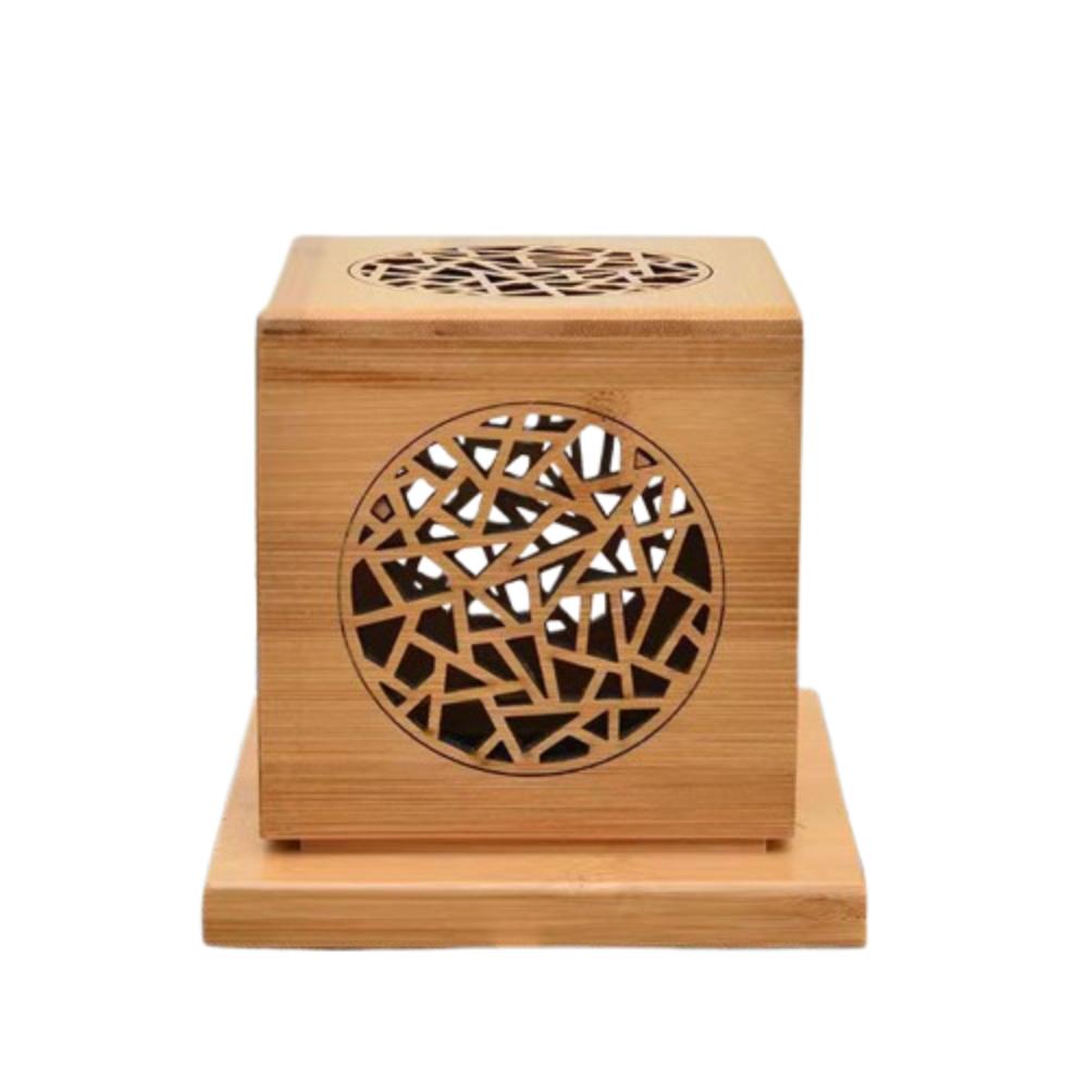 Anti-Scald Aromatherapy Box Bamboo Sage Incense Box Creative Mosquito Incense Rack  Yoga Room