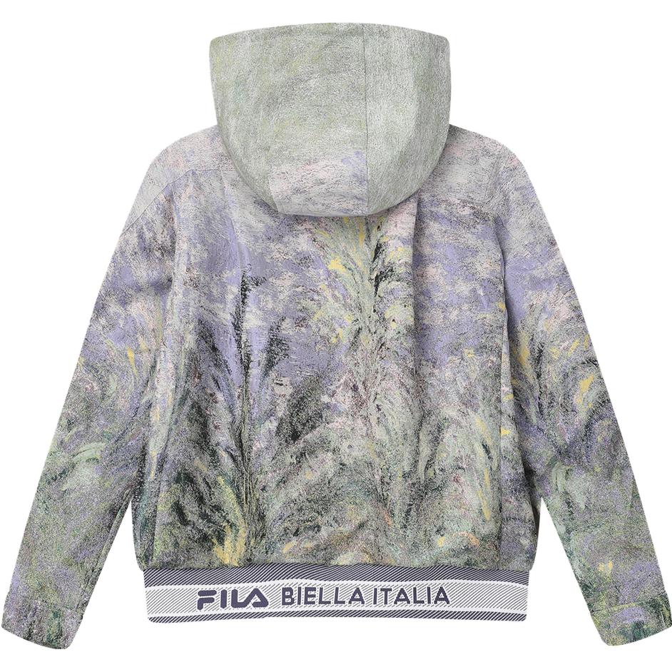 Fila Printed Hooded Cardigan Sweatshirt Women Sweatshirt F11W348701F-ZA