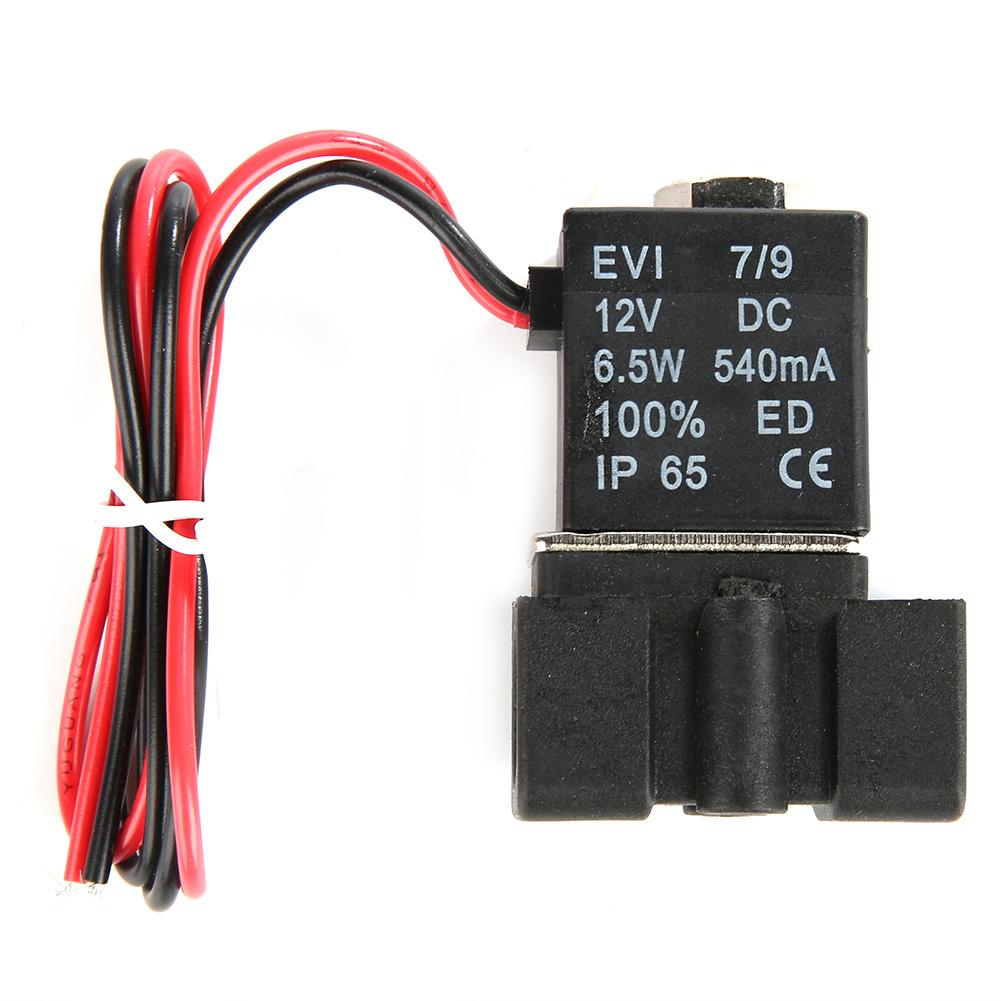 14" NPT 2 Way Plastic Electric Solenoid Valve NC Normally Closed DC12V