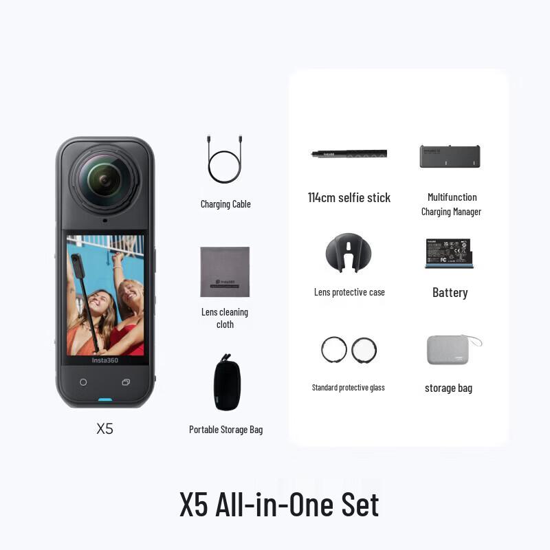Insta360 X5 Panoramic Action Camera (CN Version)