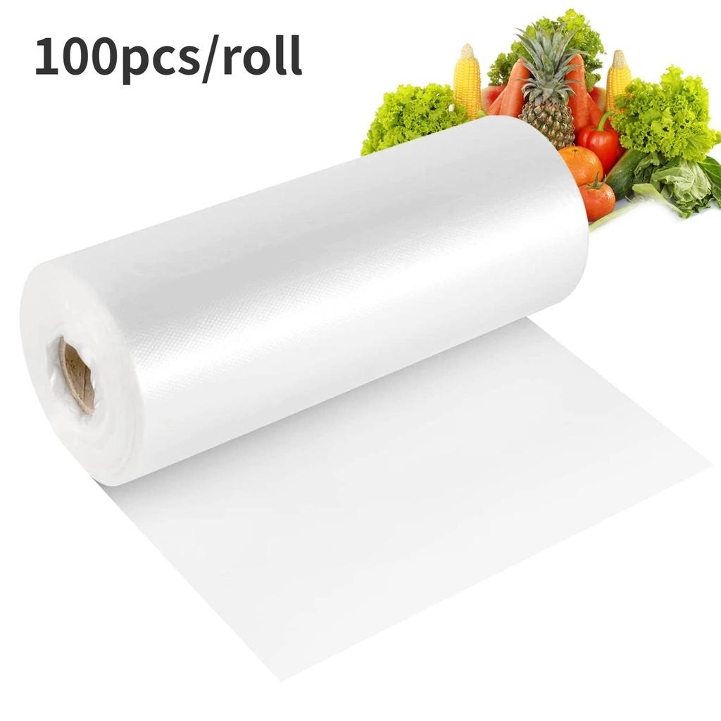 Sacs de Conservation Alimentaire, Sac à Produit en Plastique Mylar pour Fruits, Légumes, Pain, Sacs Transparents pour Aliments, Emballage Alimentaire Rangement de Cuisine