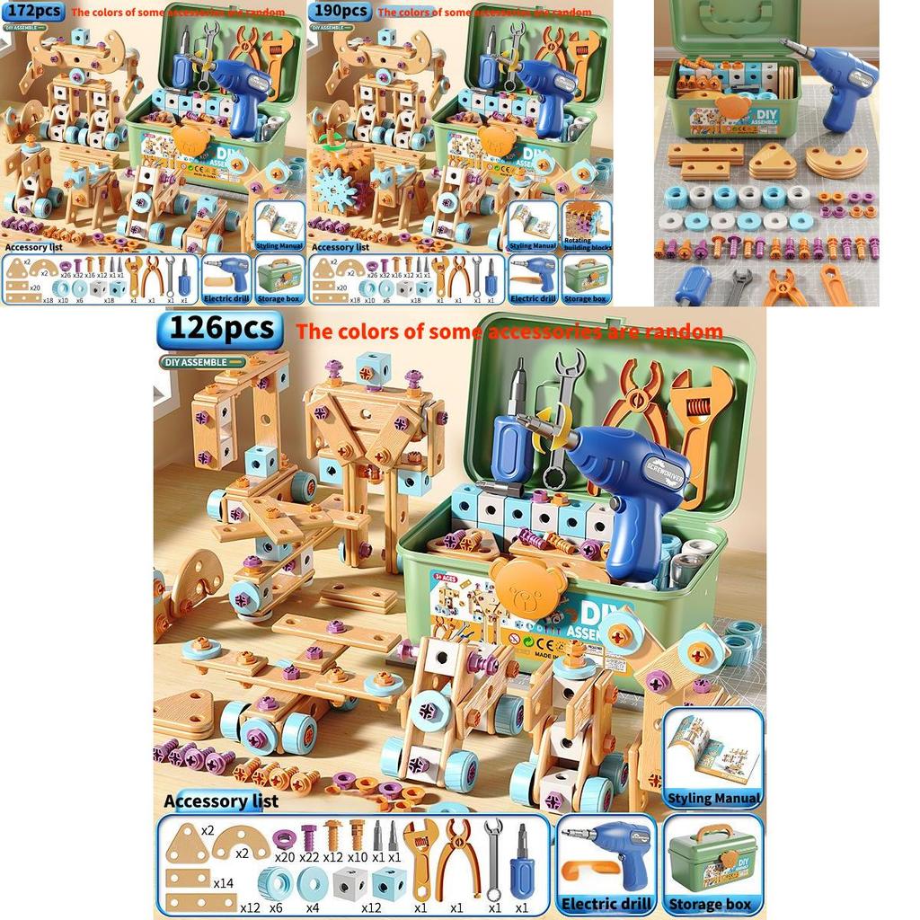 Diy Childrens Repair Tool Set With Screwdriver And Electric Drill For Handson Learning