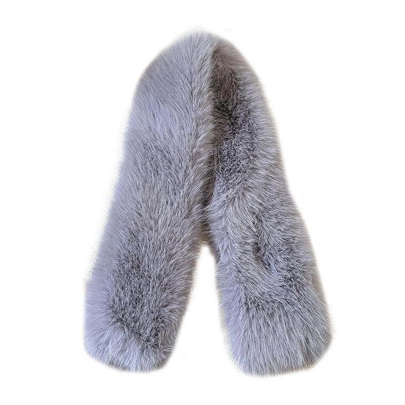 New Imitation Rex Rabbit Hair Cross Neck Cover Scarf Autumn and Winter Versatile Thickened Warm Couple Student Neck Scarf
