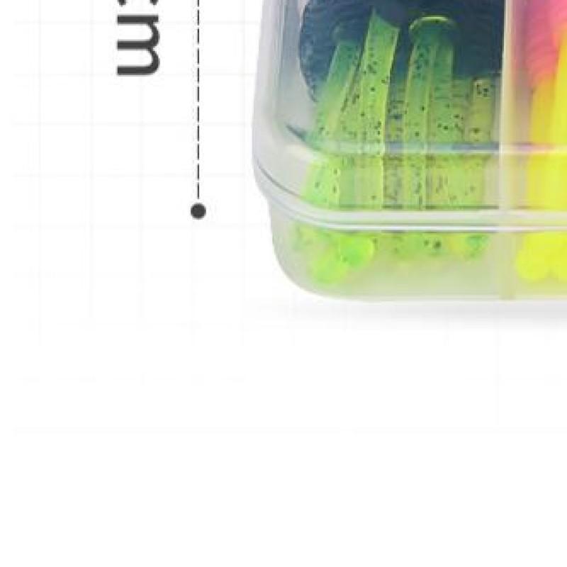 

30pcs Soft Lures Silicone Bait 50mm 1.2g Goods For Fishing Sea Fishing Pva Two-Tail Shaped Swimbait Wobblers Artificial Tackle China Mainland