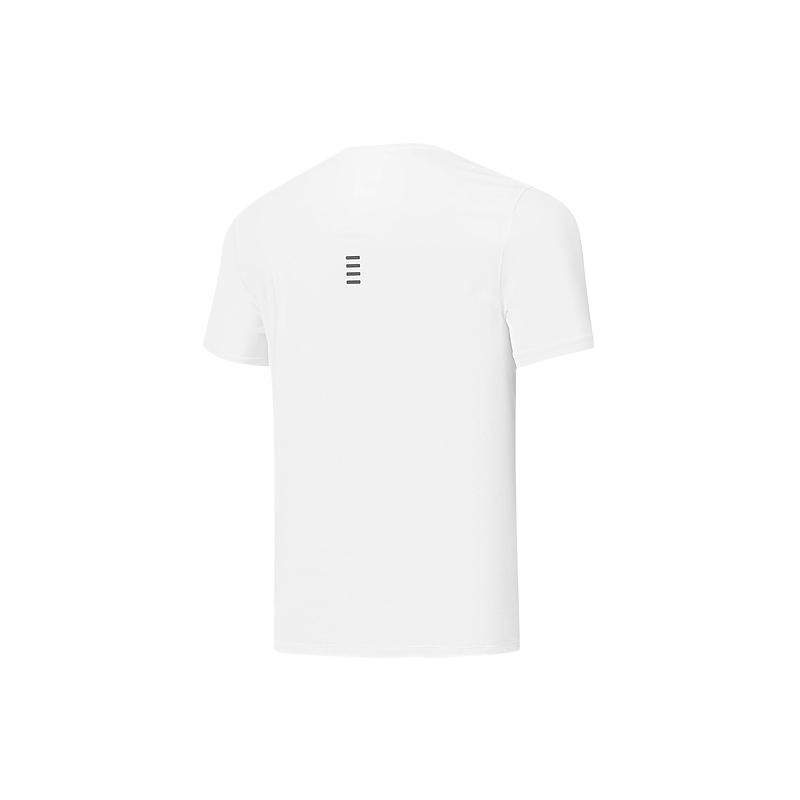 Skechers Comfortable Fashion Soft Skin-Friendly Short Sleeve T-Shirt Men Tops Bright-White P325M042-0019