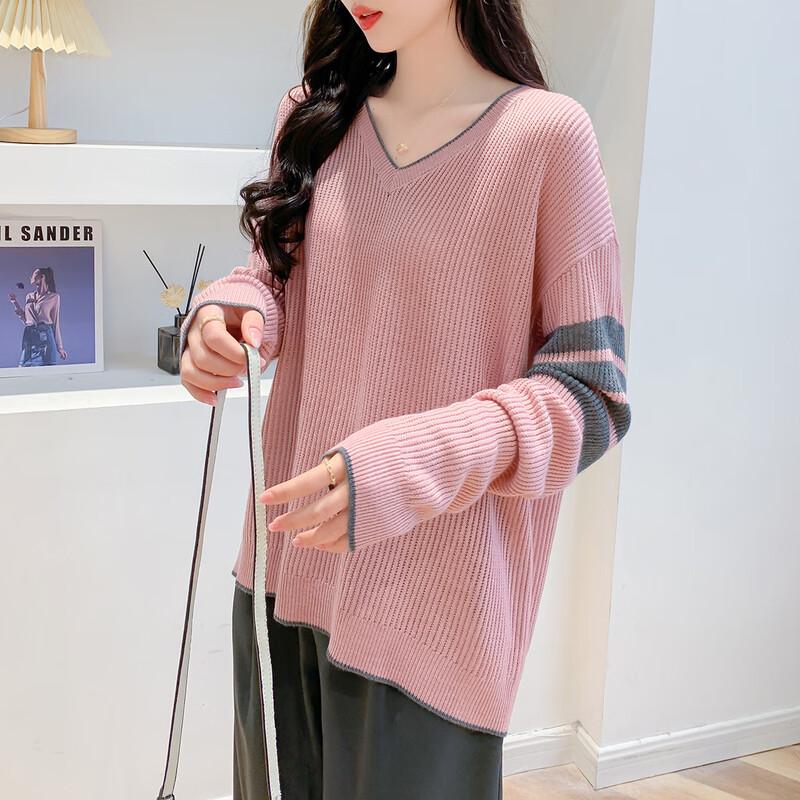 Mokana Elegant Long Sleeve V-Neck Knitted Sweater MKNJD2675