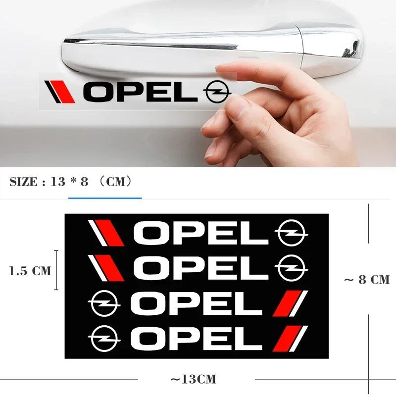 4pcs Car Door Handle Sticker Vinyl Decal For Opel Astra H G J Insignia Mokka Zafira Corsa Vectra C D Antara Combo Accessories