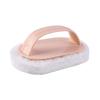 Household Plain Handle Cleaning Brush Strong Decontamination Sponge Wipe Bathroom Tile Scouring Brush Kitchen Magic Wipe