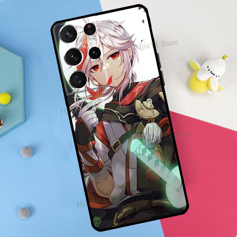 Genshin Impact Kaedehara Kazuha Phone Case For Samsung Galaxy S23 S22 Ultra Note 20 10 S8 S9 S10 Plus S20 FE S21 FE Cover