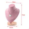 Deluxe Velvet Necklace Stand with Decorative Base