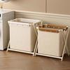 Stylish Foldable Laundry Hamper - Extra Large Capacity Dirty Clothes Basket, Portable Storage Organizer for Home Bedroom Closet