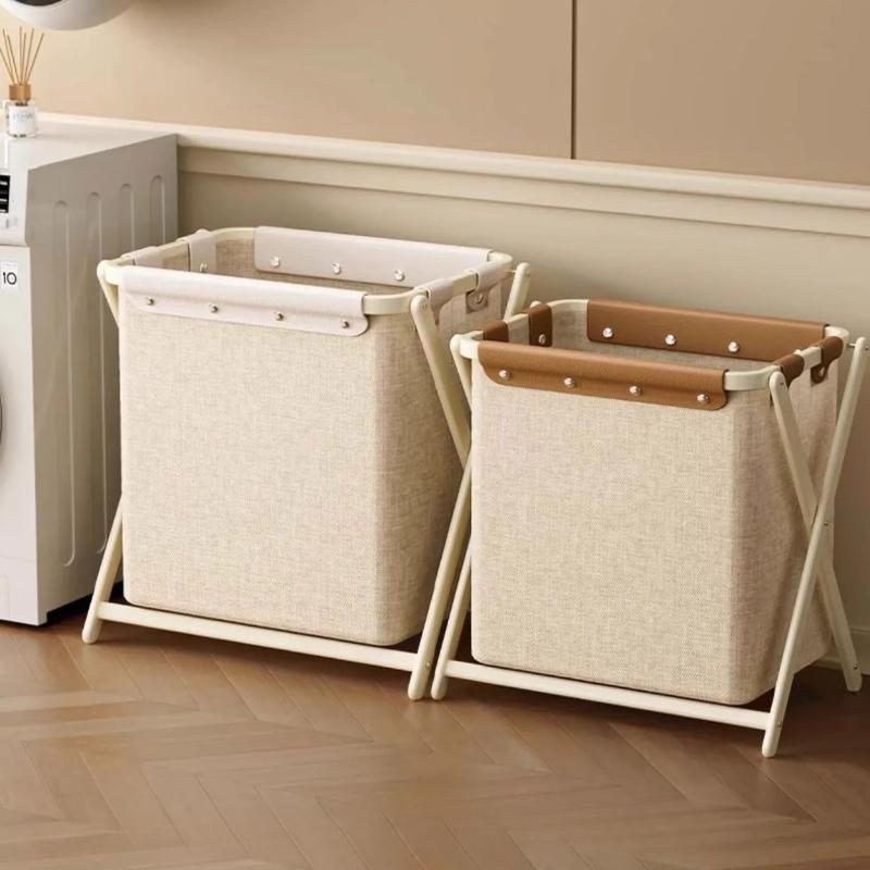 Stylish Foldable Laundry Hamper - Extra Large Capacity Dirty Clothes Basket, Portable Storage Organizer for Home Bedroom Closet
