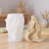 Resin Molds Mermaid Reusable Craft Supplies Table Decor Silicone Candle Molds For Resin Plaster Epoxy Soap Arts & Crafts Table