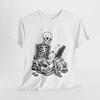 31 Cute Skeleton Reading Tee, Halloween Shirt, Cute Graphic T-Shirt, Unisex Cot Unisex T-Shirt