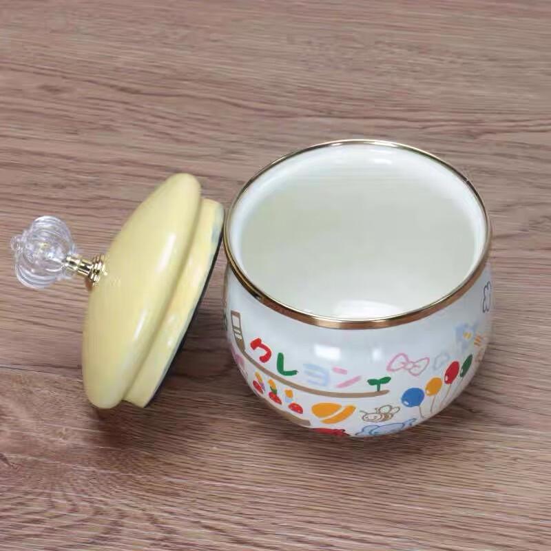 

Enamel Cartoon Floral Multipurpose Storage Jar