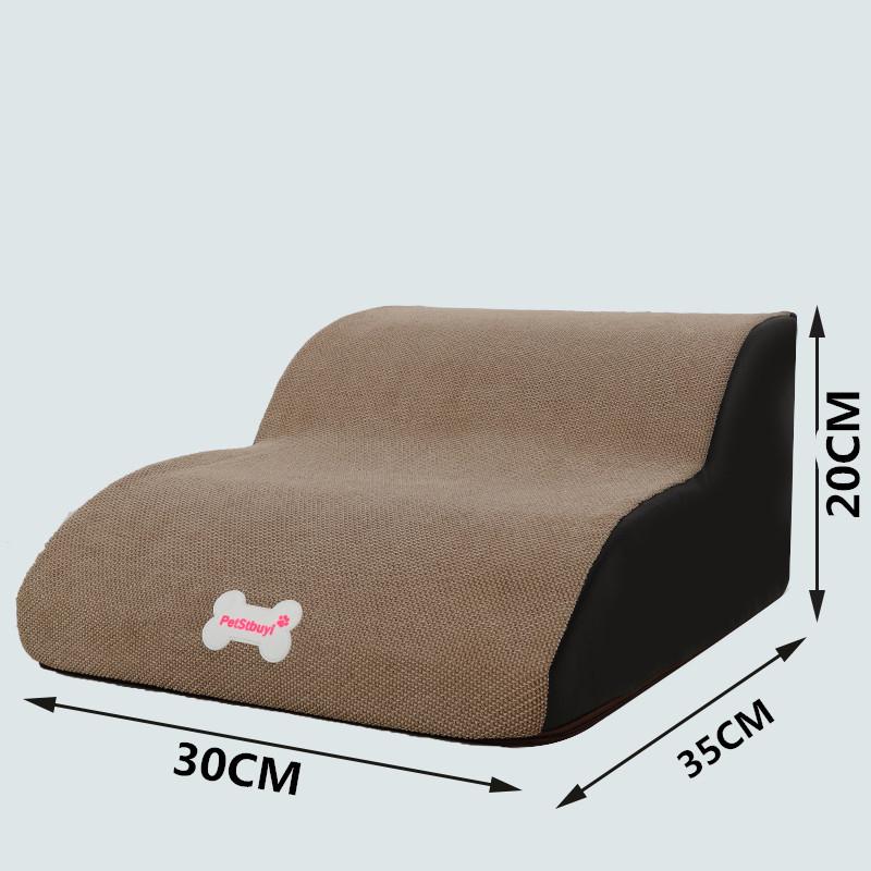 Removable Easy Cleaning Dog Bed Stairs Anti-slip 2 Steps Pet Stairs For Small Dog Toy Cat Pet Ramp Sponge Ladder Pet Supplies