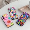 Gummy Aesthetic Phone Case For Samsung S25,S24,S21,S22,S23,S30,Ultra,S20,Plus,Fe,Lite,Note,10,Black Cover