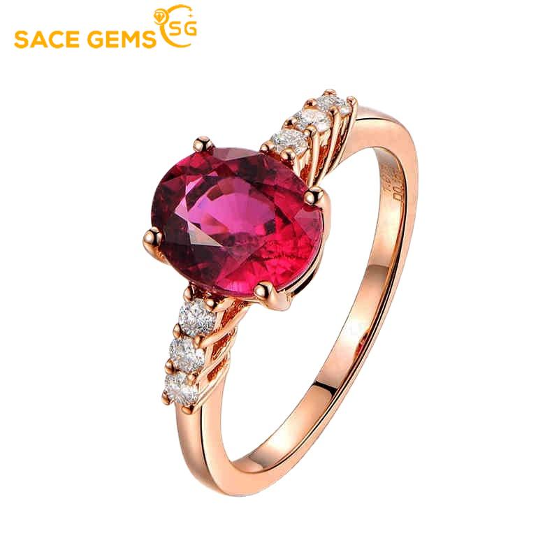 

SACE GEMS SACE GEMS классическое кольцо из медного сплава с цирконом, женские украшения, свадебное обещание, подарок для вечеринки OPEN красный