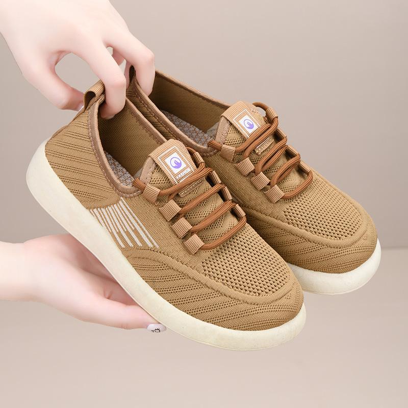 

Туфли женские 2025 весна новые модные универсальные одинарные туфли женские сетчатые дышащие ленивые удобные легкие износостойкие женские туфли 41