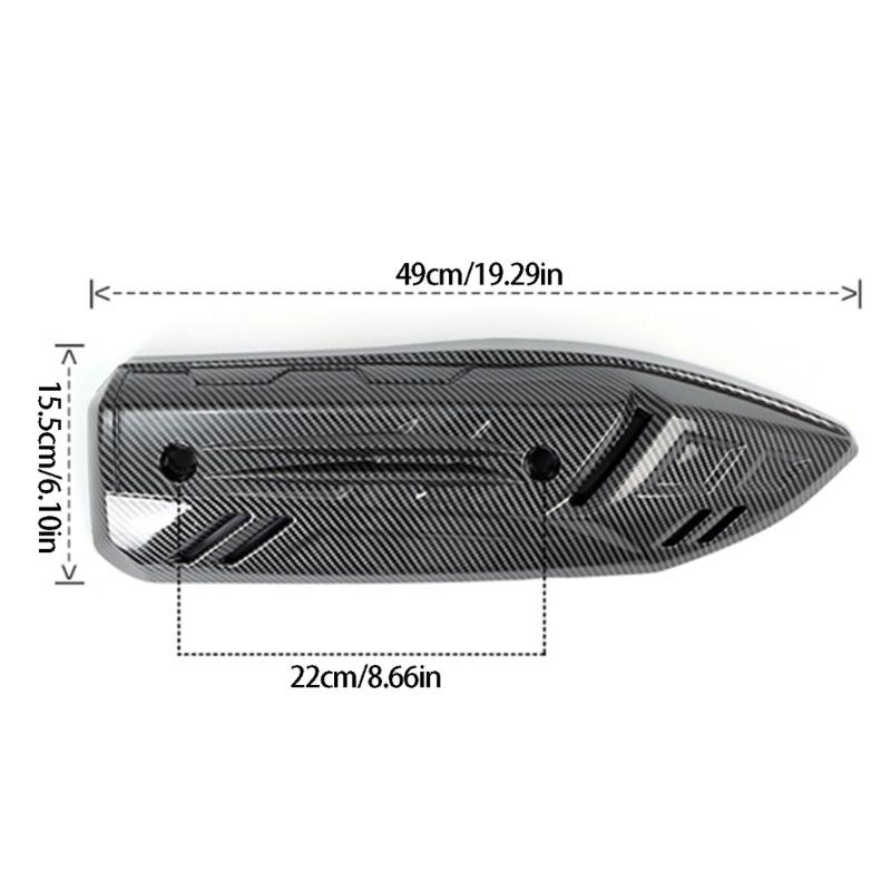 Quick Install Exhaust Heat Guard Cover for NS150LA Motorcycles High Temperature Resistant Easy Mounting