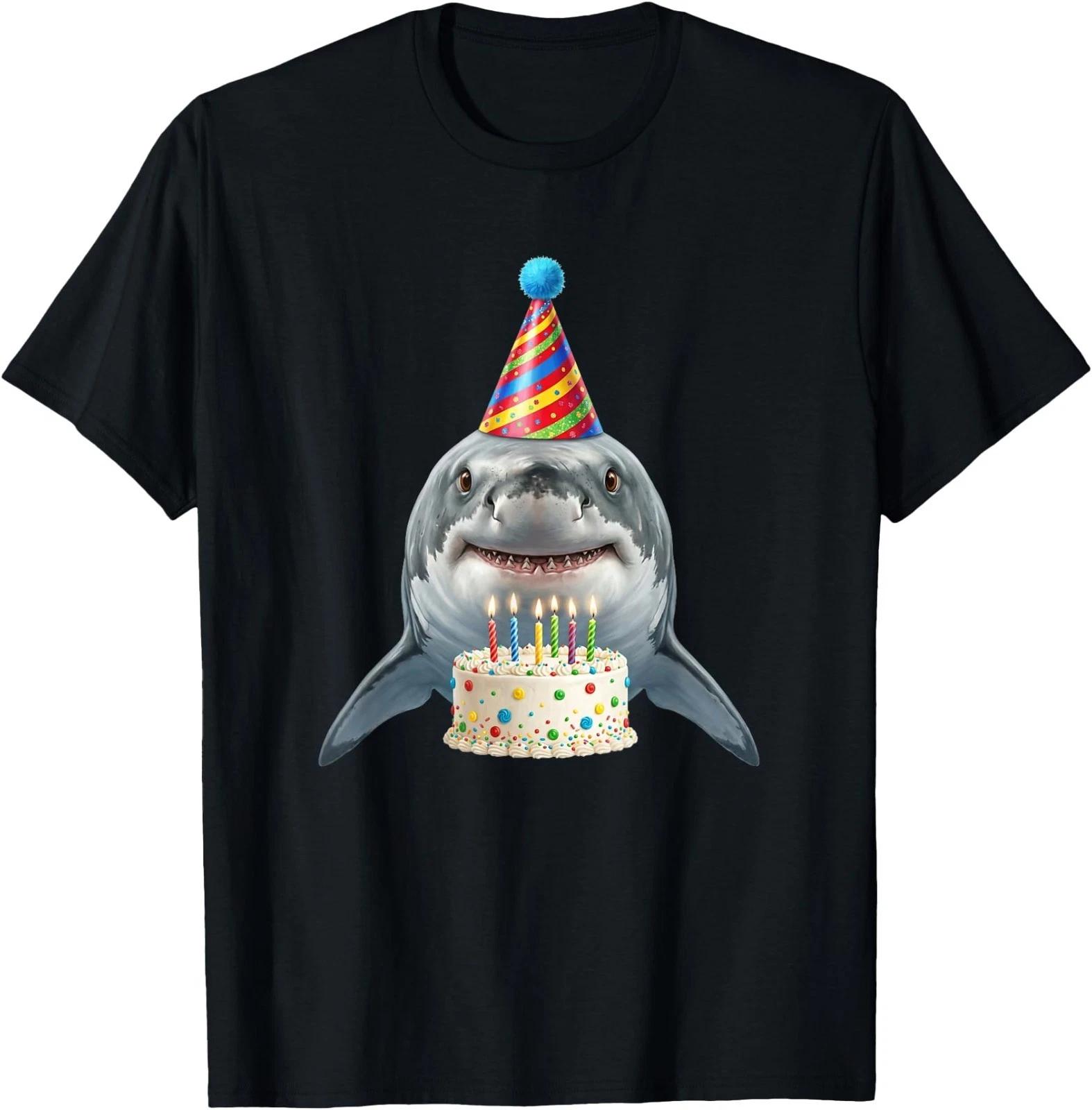 Shark Birthday T-Shirt XL